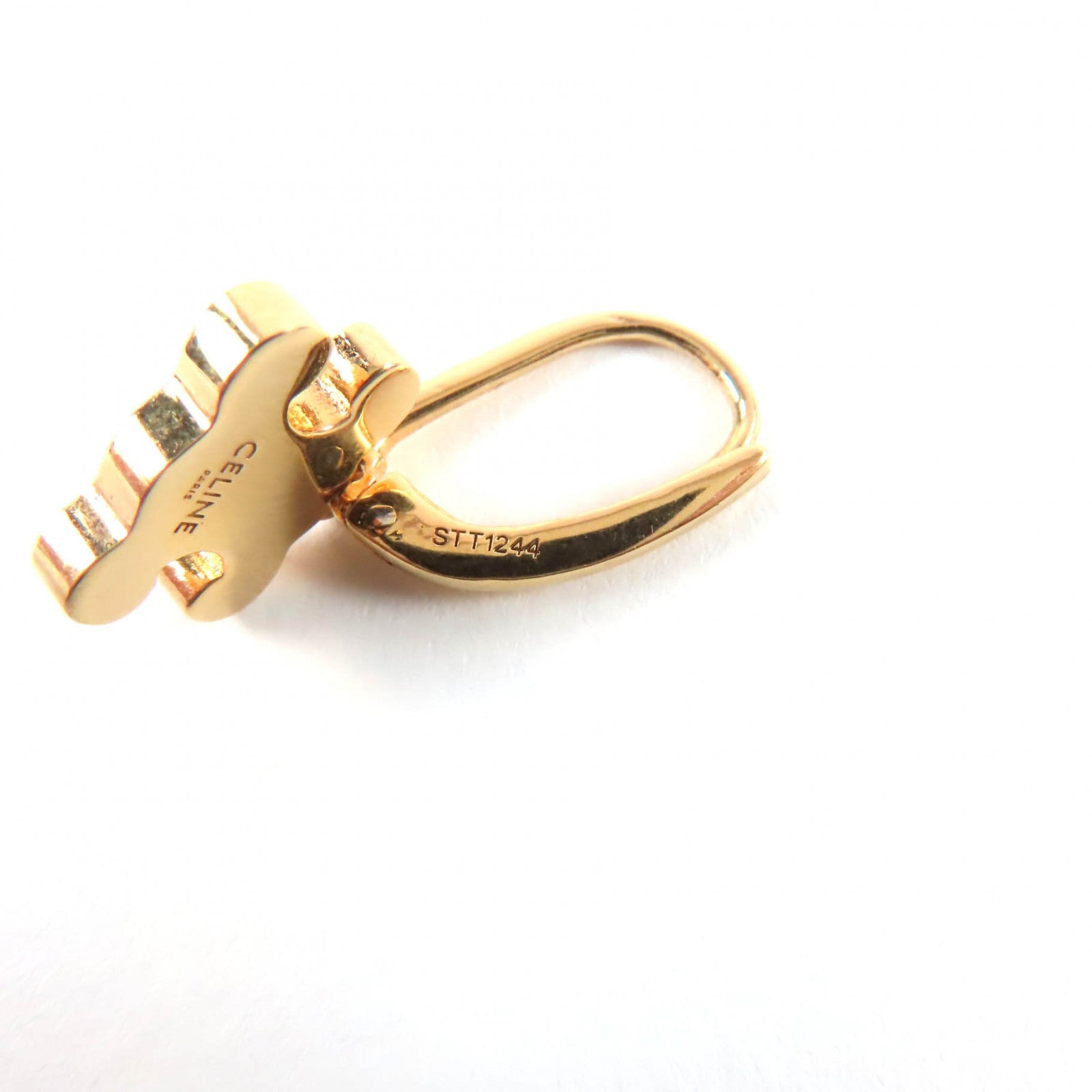 セリーヌ ピアス トリオンフ ラインストーン イヤリング