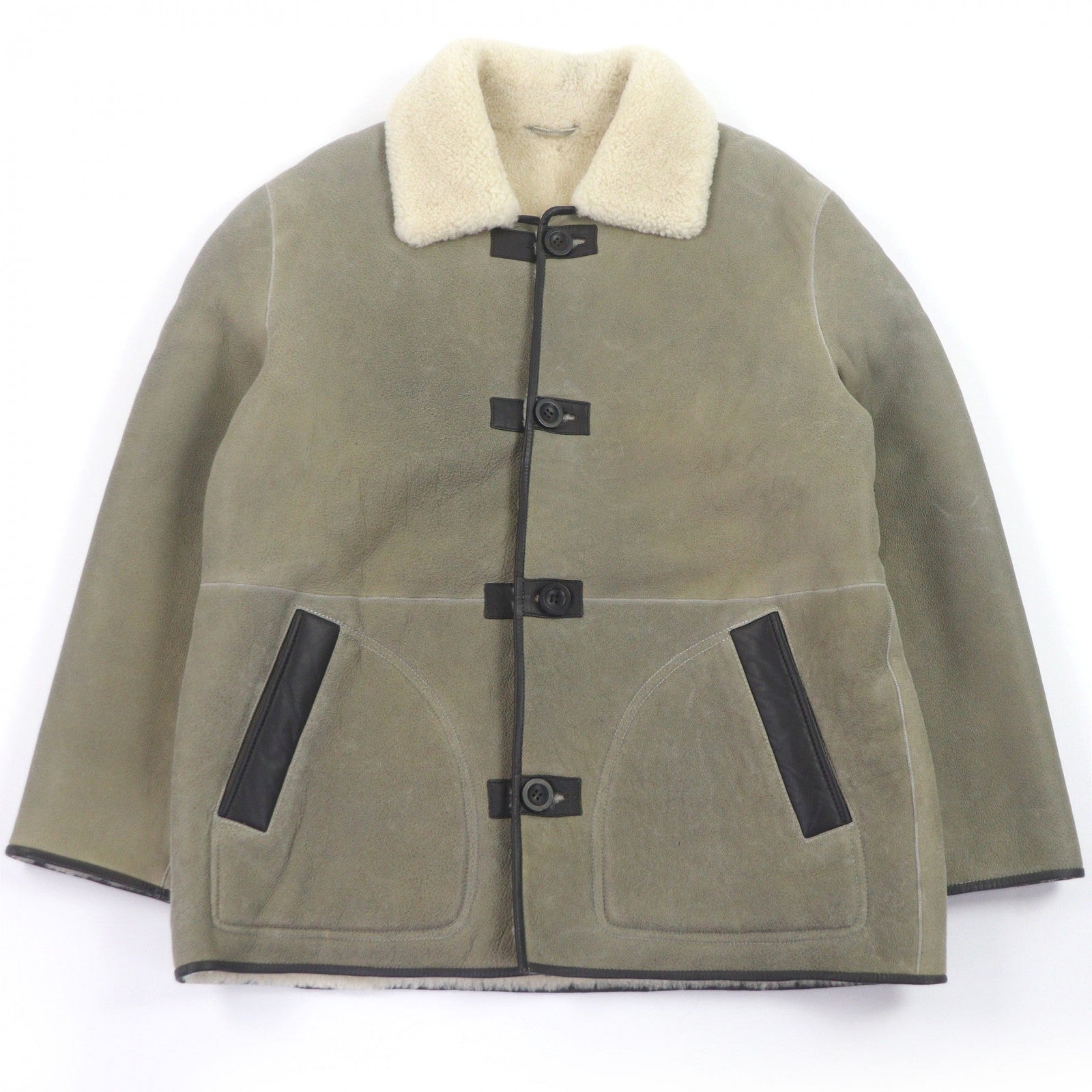 アルマ ムートンメリノカーリークリスピー リバーシブルフライトジャケット