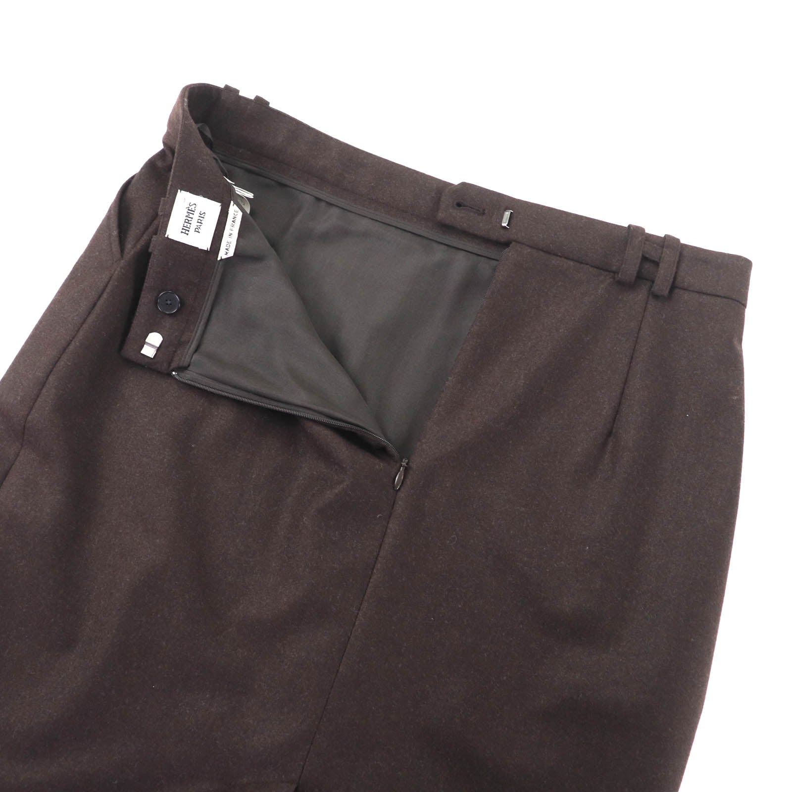 エルメス ウールカシミヤタイトスカート