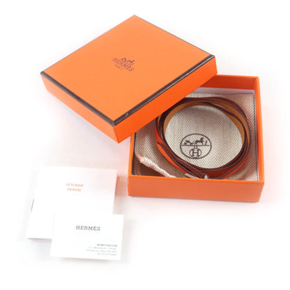 エルメス Beapi de Bourtour レザー ブレスレット
