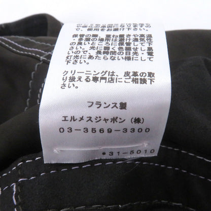 エルメス カーフスキン半袖シャツ48