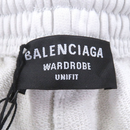 バレンシアガ Campaign logo embroidered コットンショートパンツ