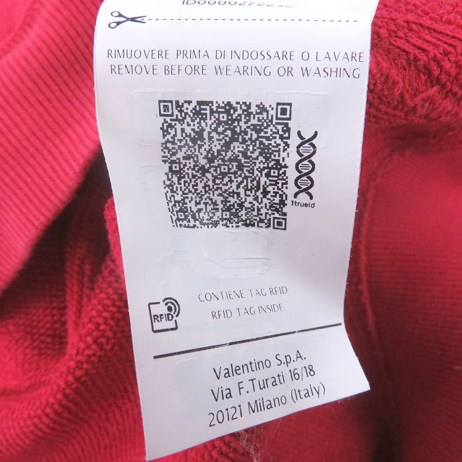 ヴァレンティノ VLTNロゴ コットン パーカー