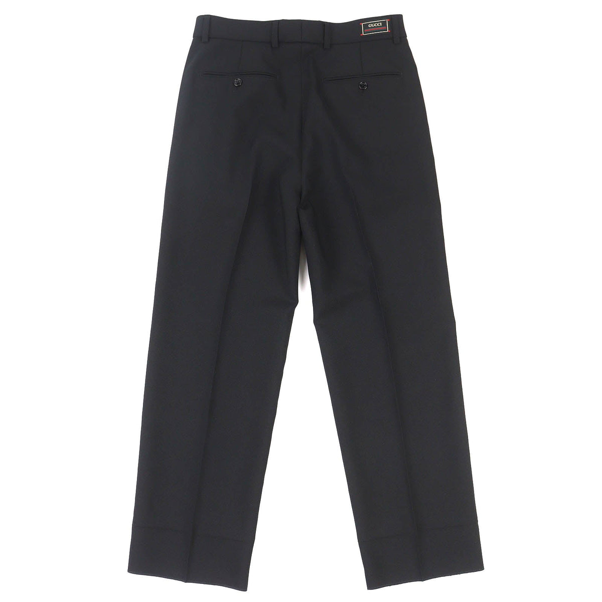 グッチ ロゴパッチ ポリエステル パンツ