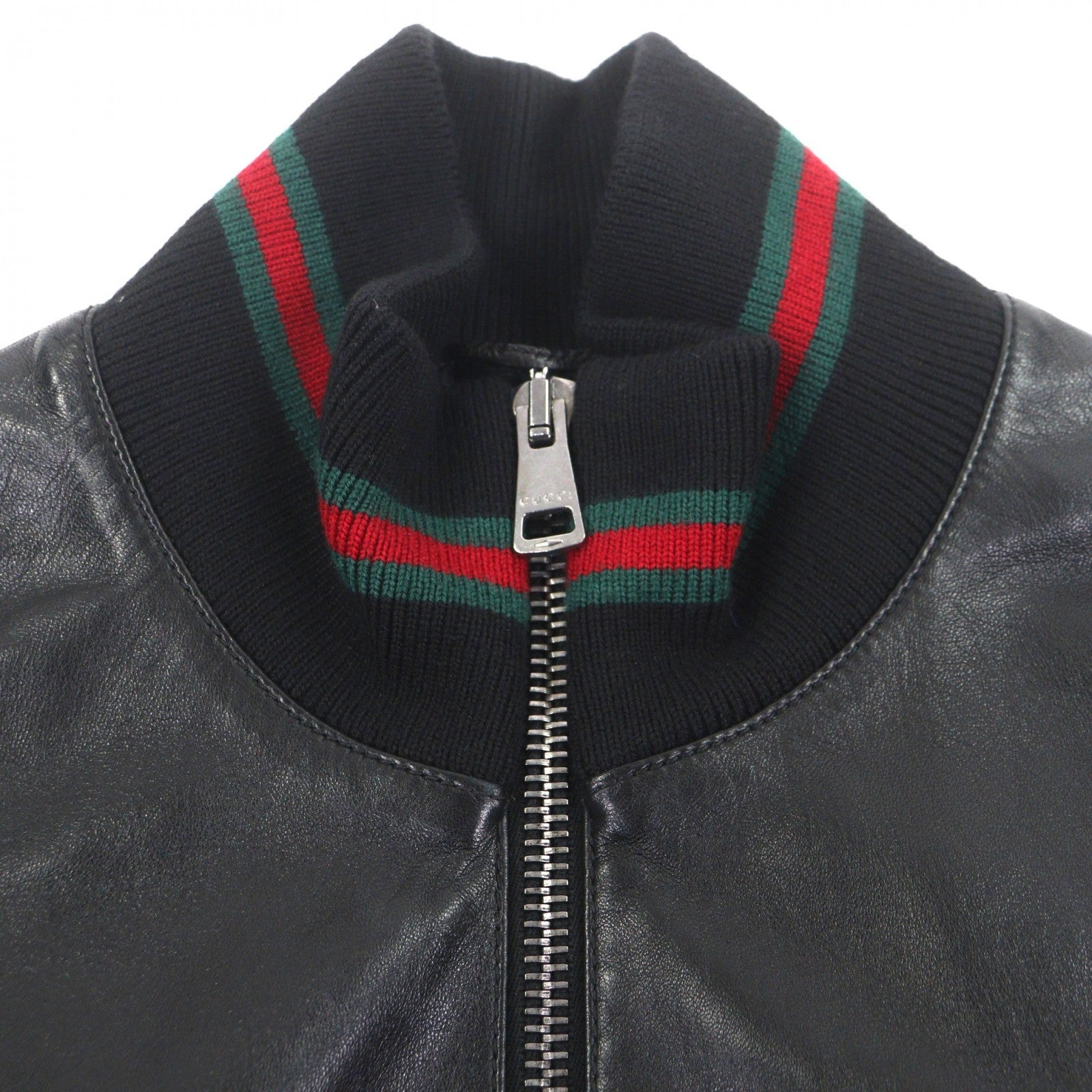 グッチ Shelly Line Web Line Tom Ford レザー ブルゾン