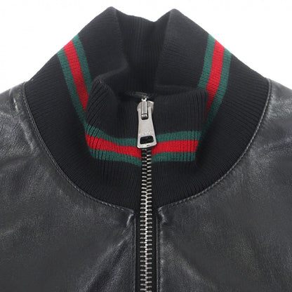 グッチ Shelly Line Web Line Tom Ford レザー ブルゾン