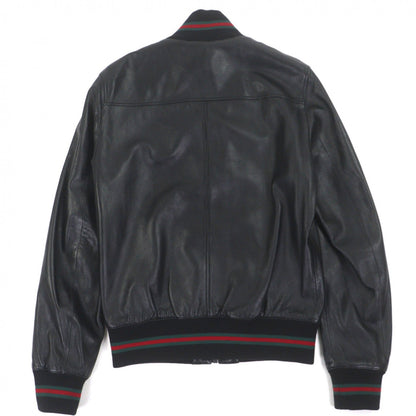 グッチ Shelly Line Web Line Tom Ford レザー ブルゾン