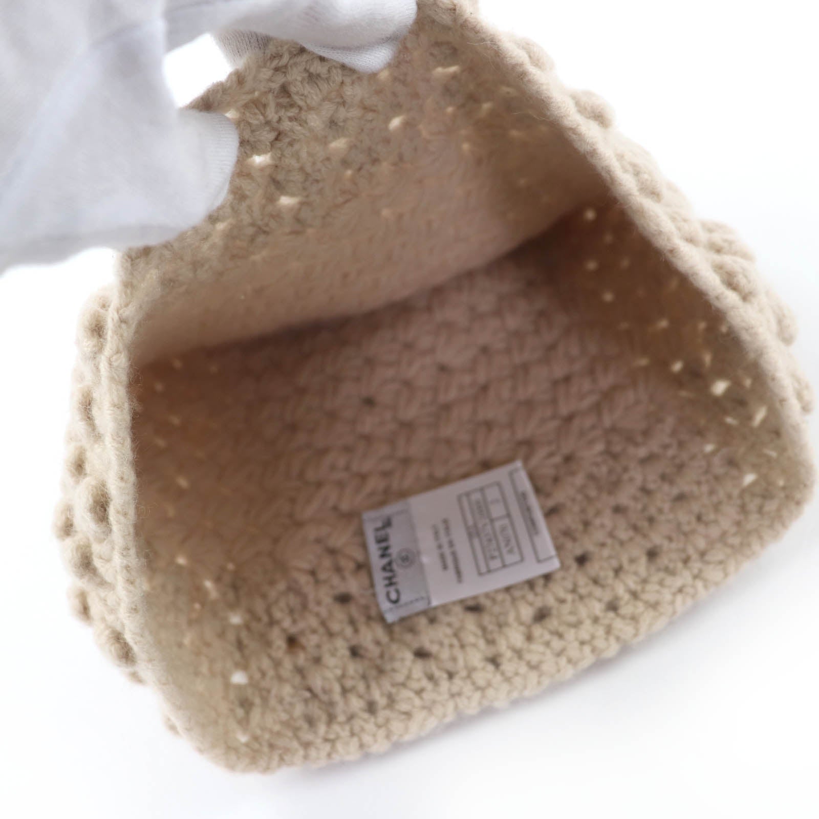シャネル ココマーク カシミヤニットキャップ