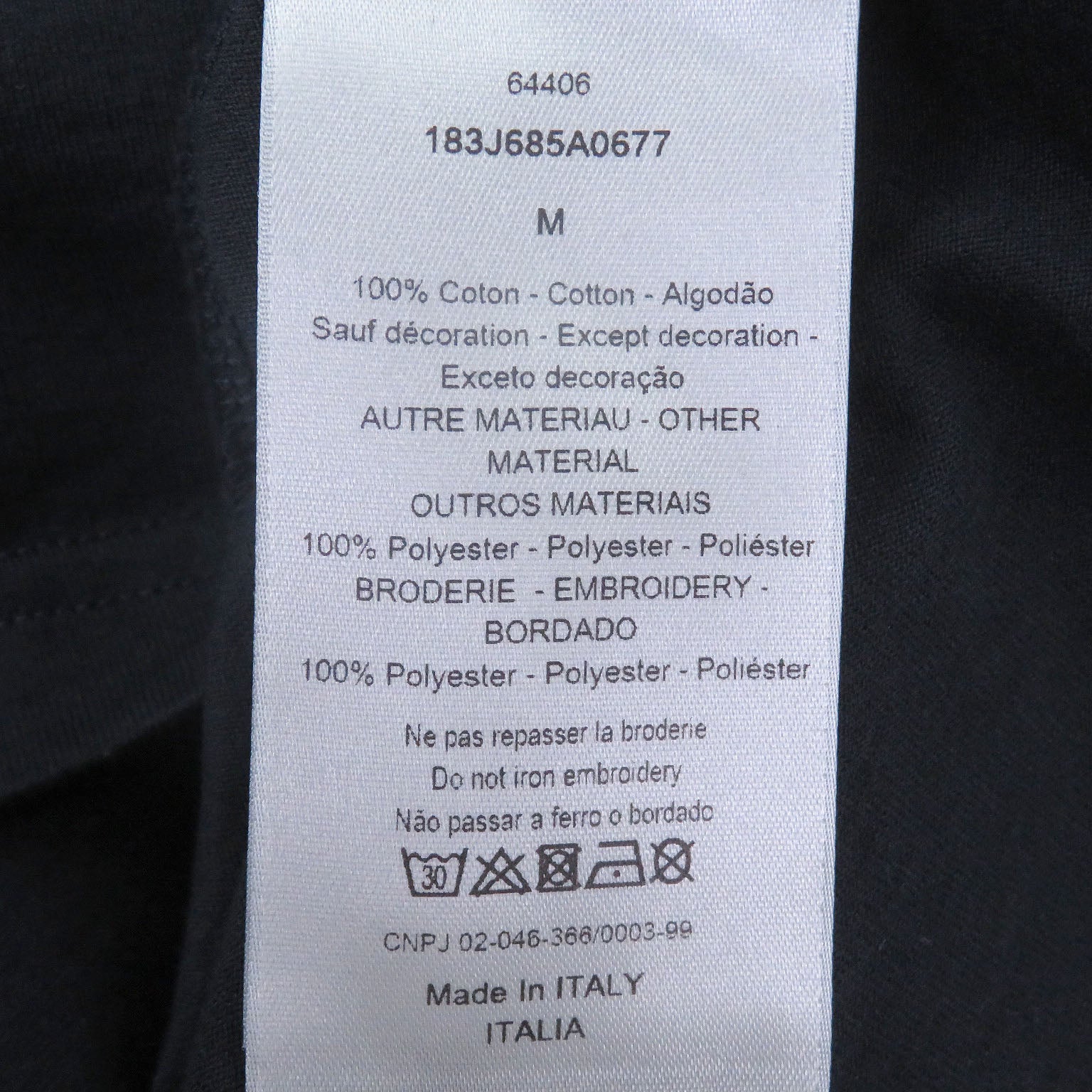 ディオールオム コットン Tシャツ