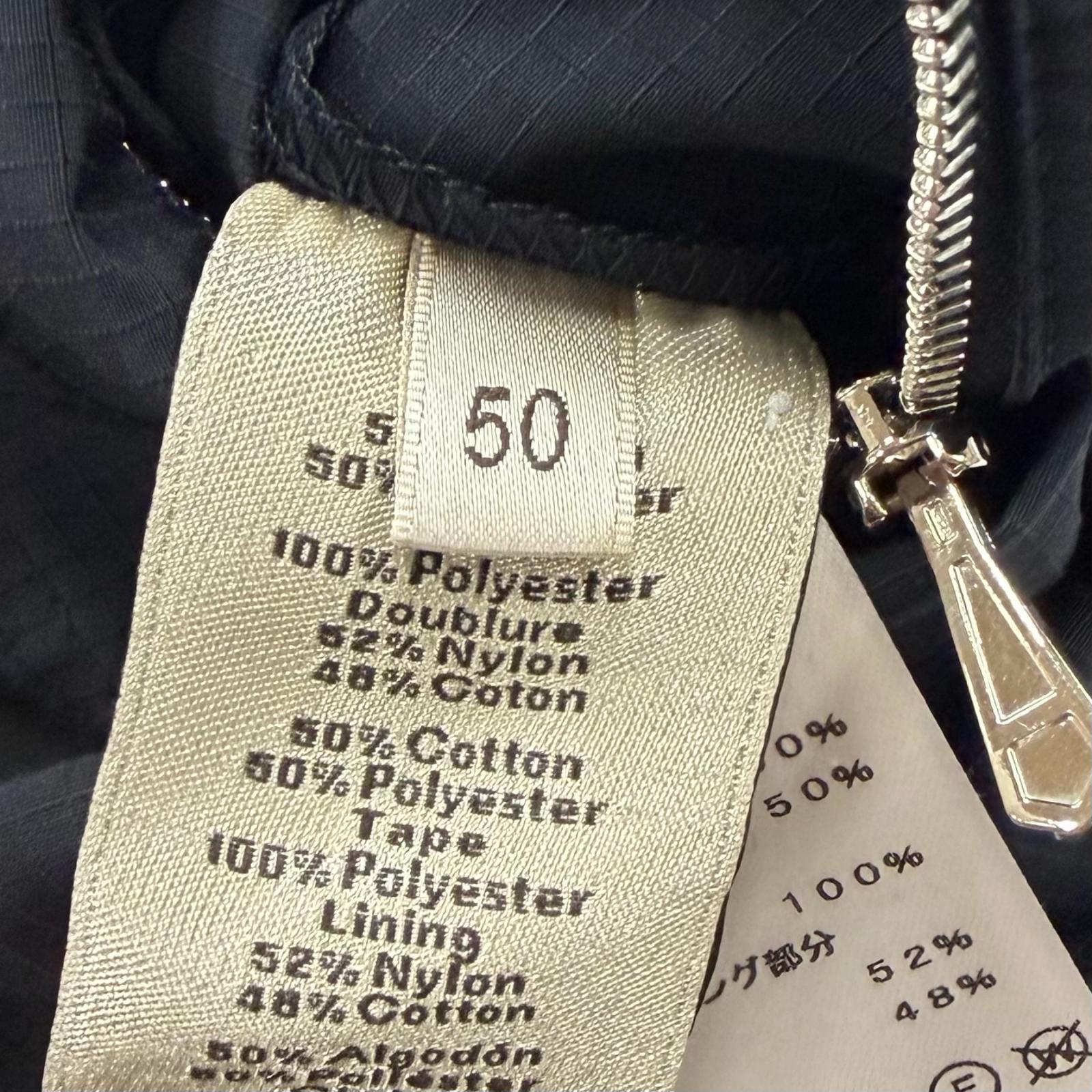 エルメス コットンポリエステルノーカラージャケット