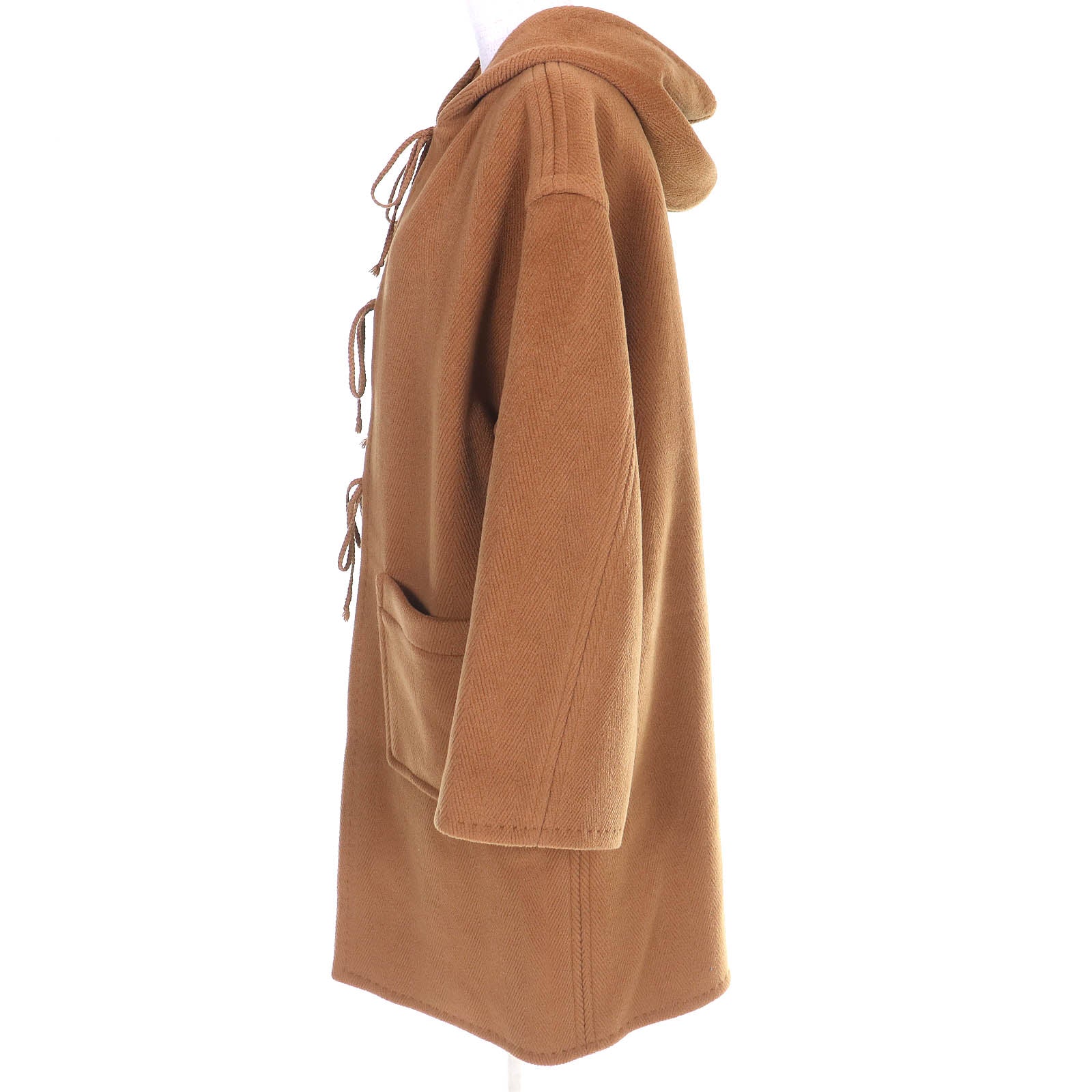 オーラリー WOOL HERINGBONE PILE ウールコート
