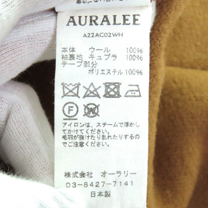 オーラリー WOOL HERINGBONE PILE ウールコート