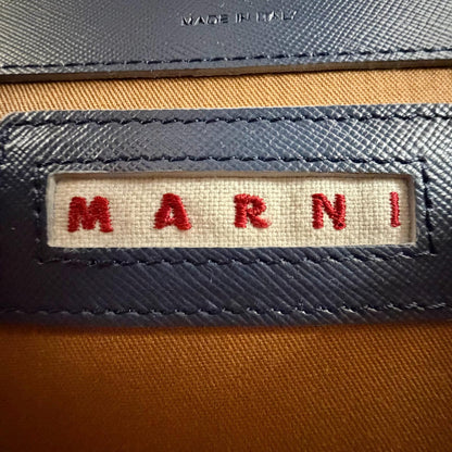 マルニ Trunk レザーショルダーバッグ