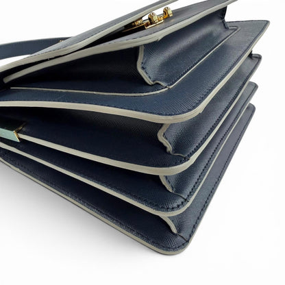 マルニ Trunk レザーショルダーバッグ