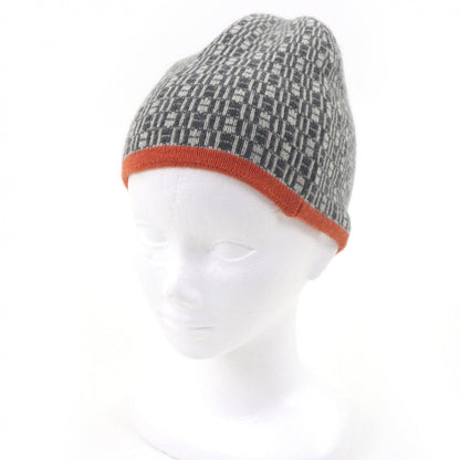 エルメス Knit Hロゴ カシミヤ ニットキャップ