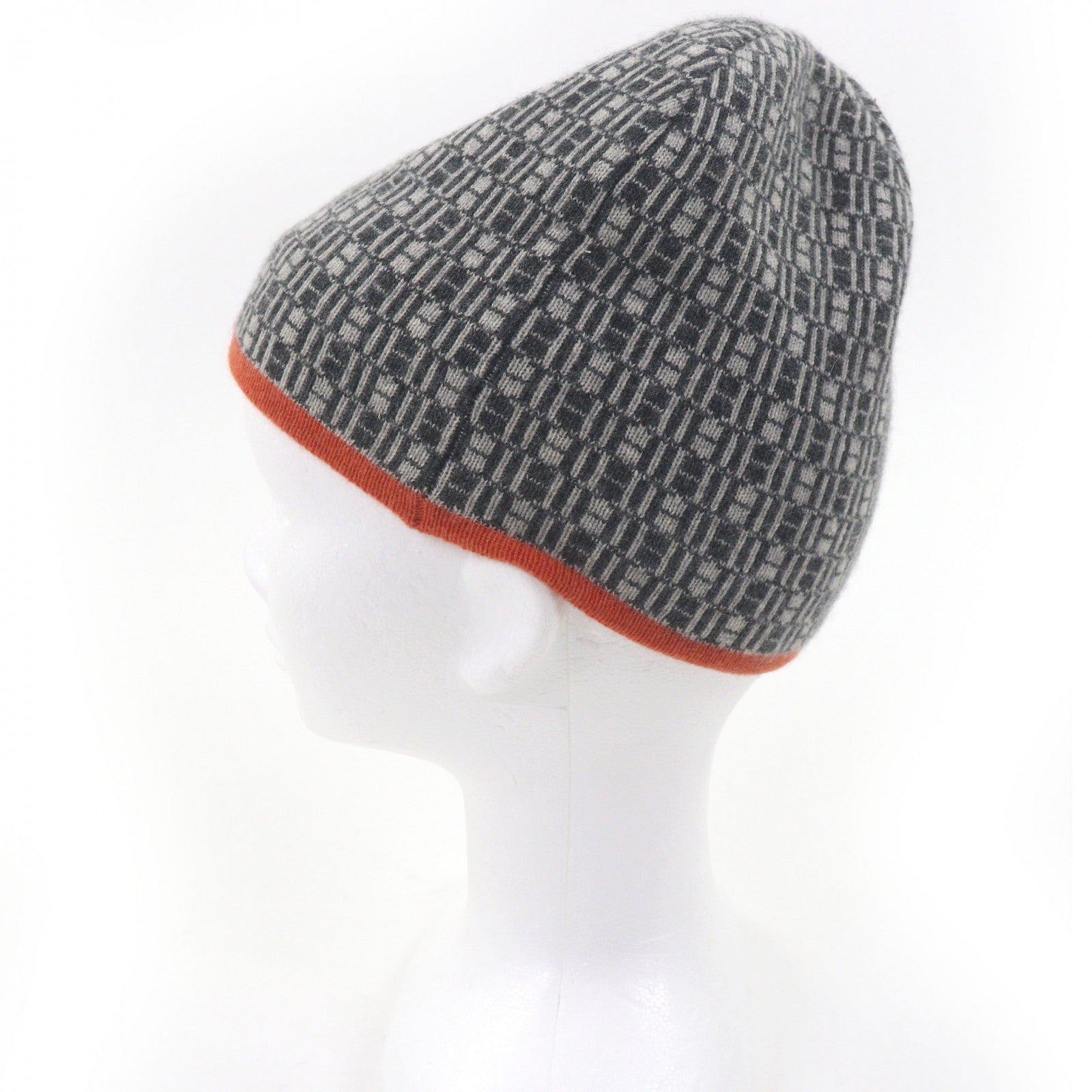 エルメス Knit Hロゴ カシミヤ ニットキャップ