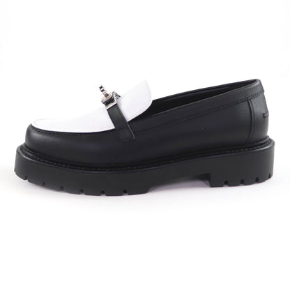エルメス37.5レザーローファー
