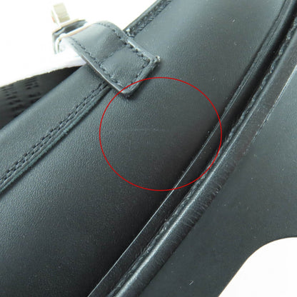 エルメス37.5レザーローファー
