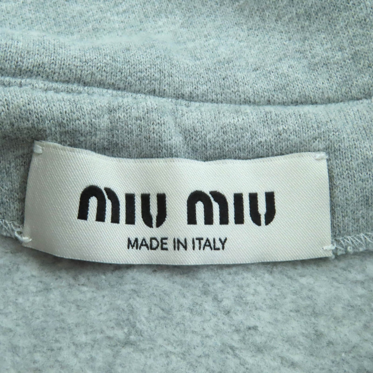 ミュウミュウ コットン スウェットシャツ