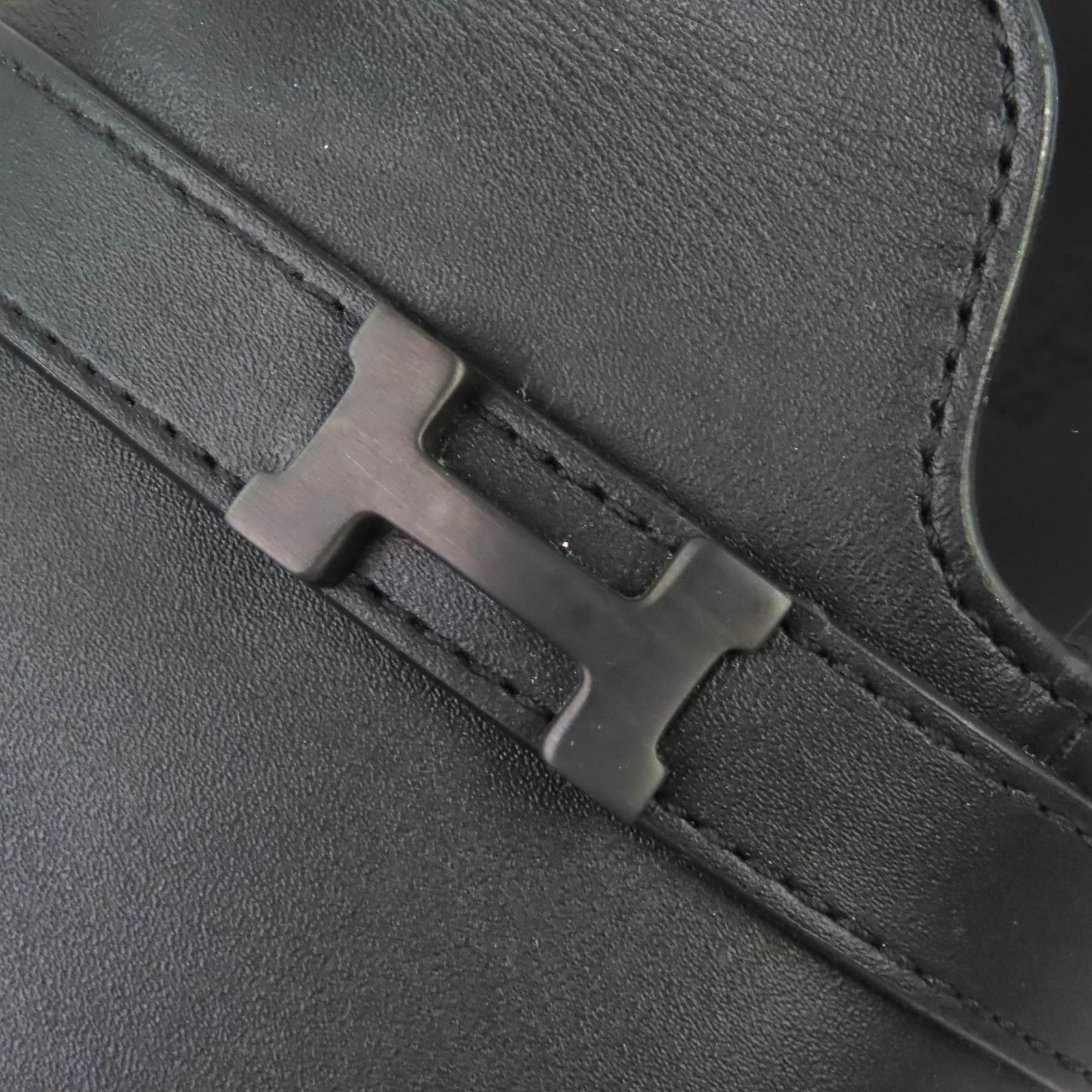 エルメス ジャコモHロゴ レザーサンダル