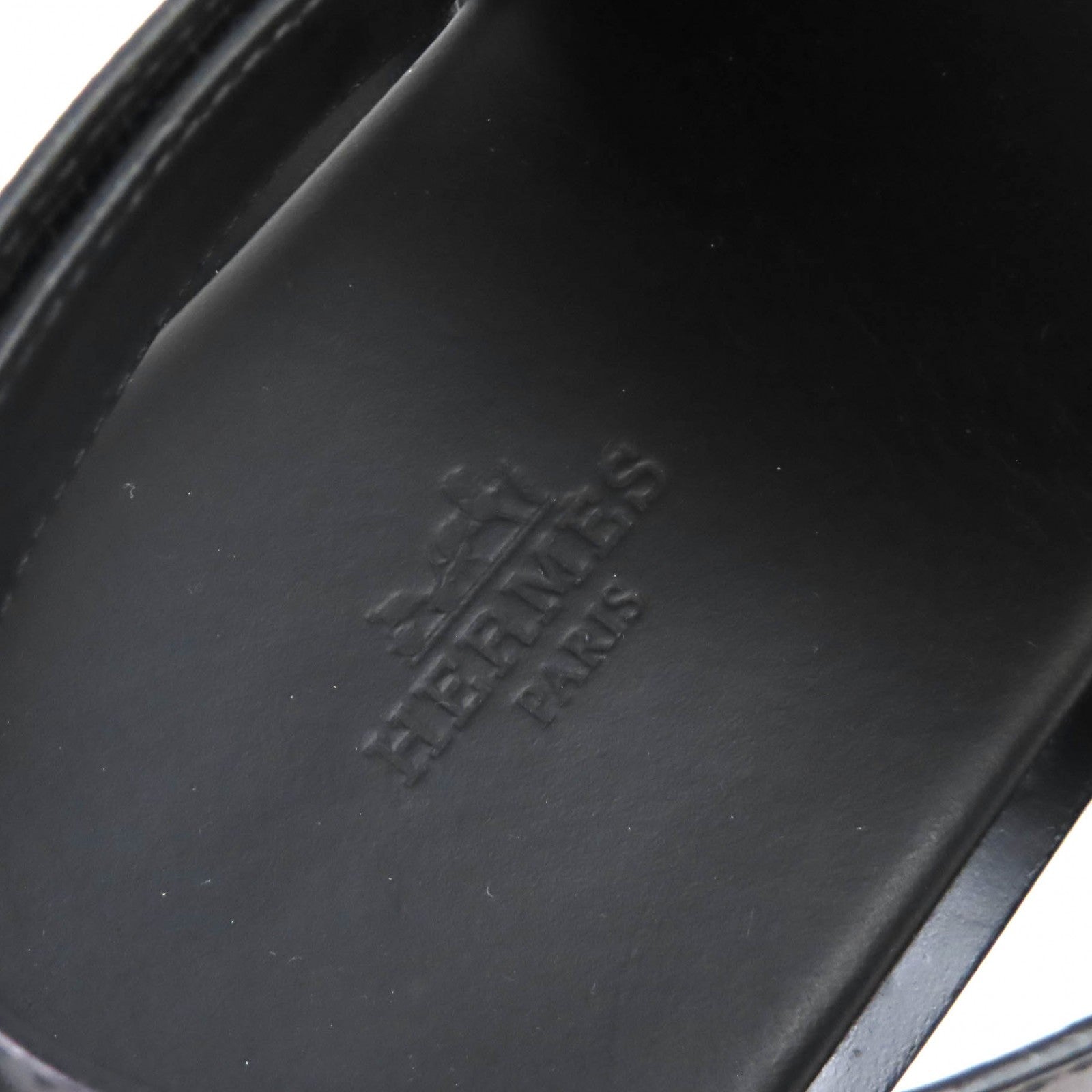 エルメス ジャコモHロゴ レザーサンダル