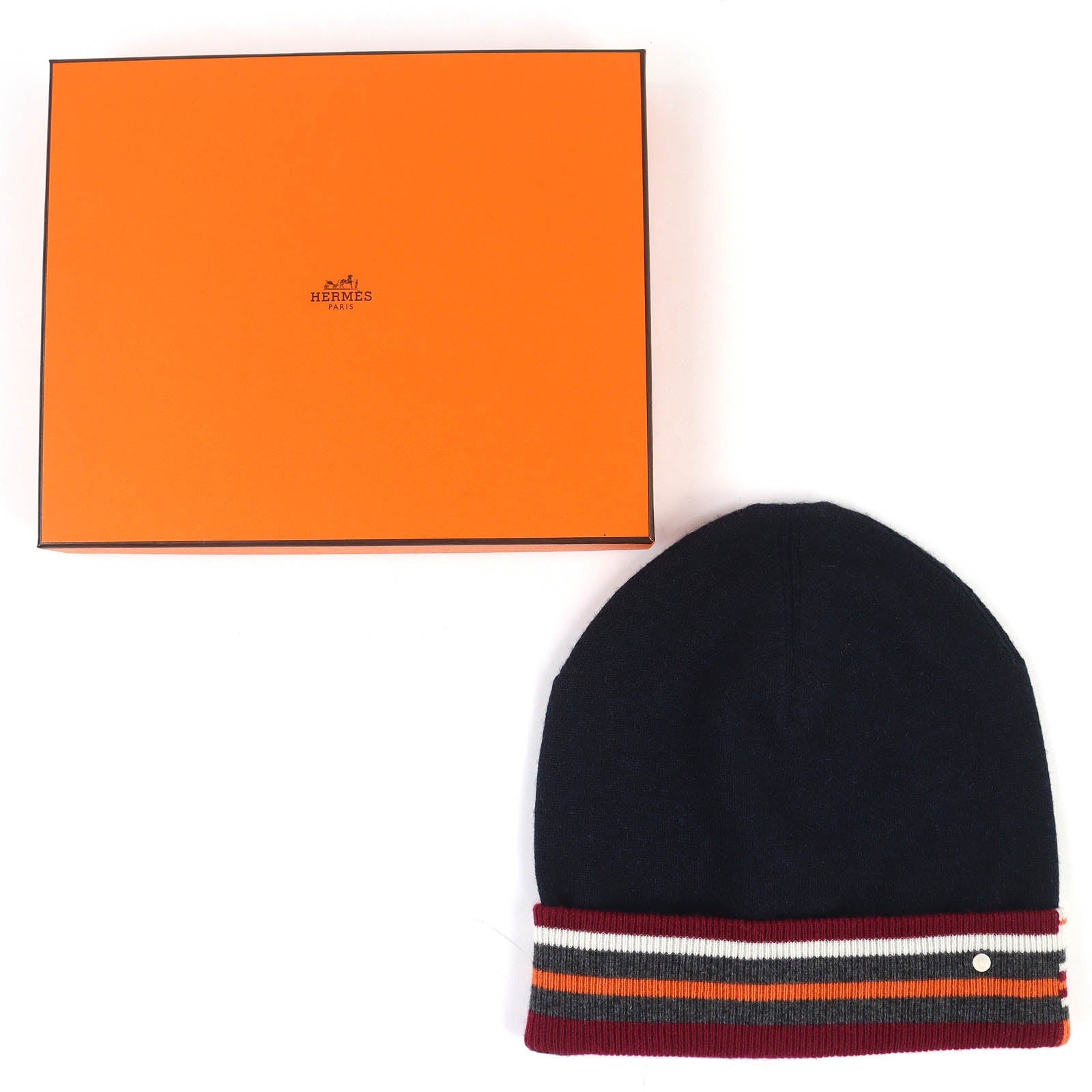 エルメス Hツイストヘブンツイストシリーズ カシミヤ ニットキャップ L