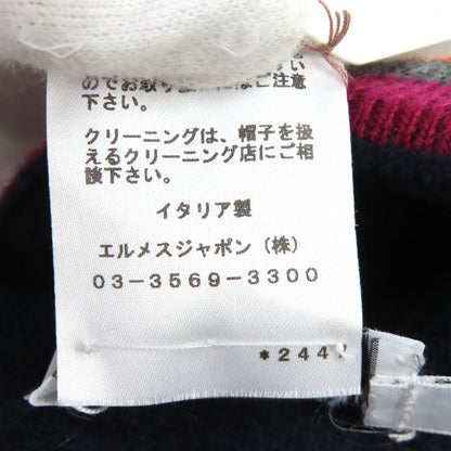 エルメス Hツイストヘブンツイストシリーズ カシミヤ ニットキャップ L
