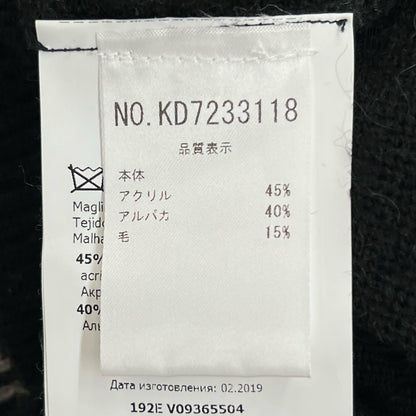 モスキーノ ニットジャカード テディベア ウール混ニット