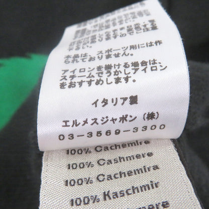 エルメス チェスアンドシャドウホースプリント カシミヤ ニットプルオーバー XL
