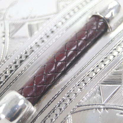 エルメス 925シルバー レザー ベルト
