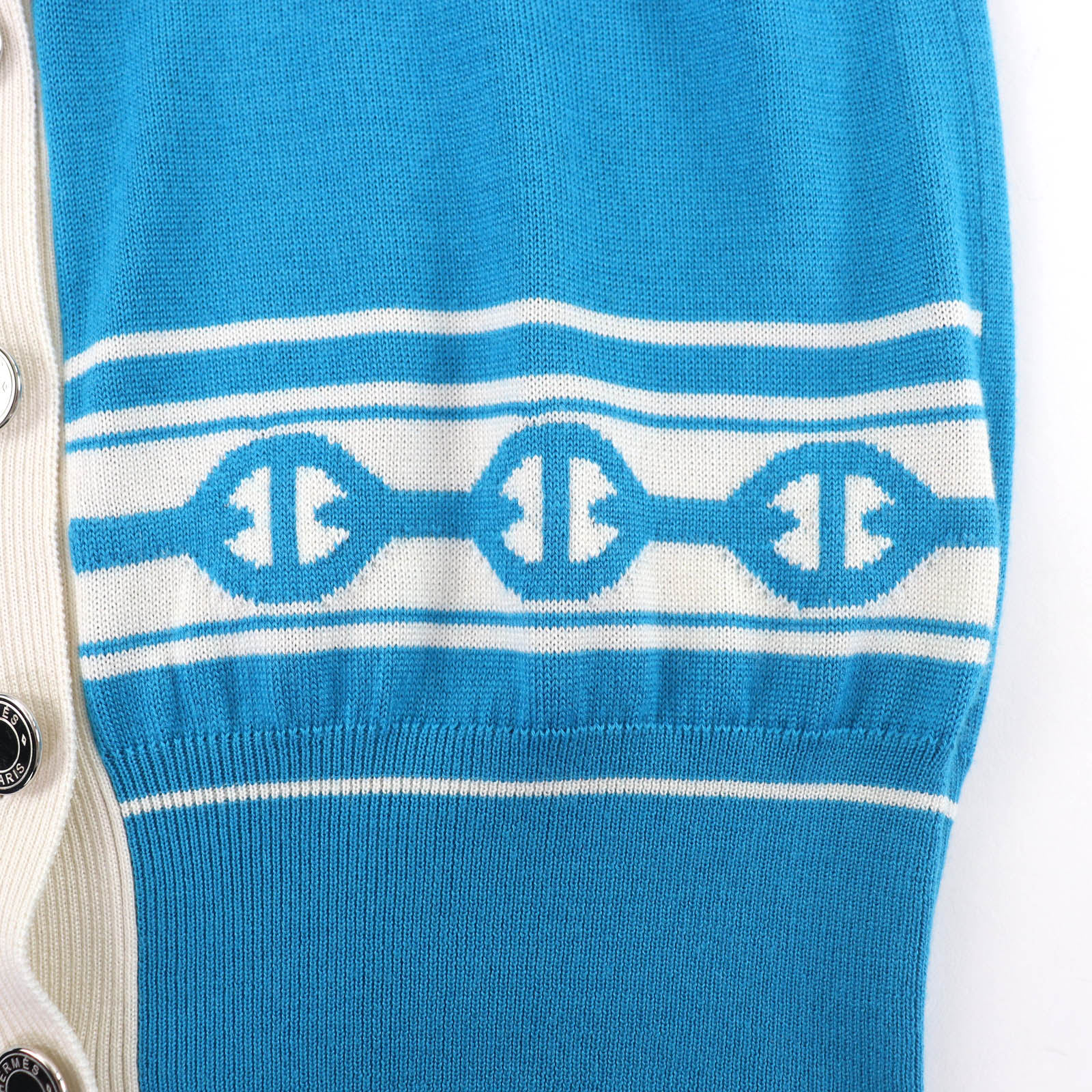 エルメス38カシミヤシルクカーディガン