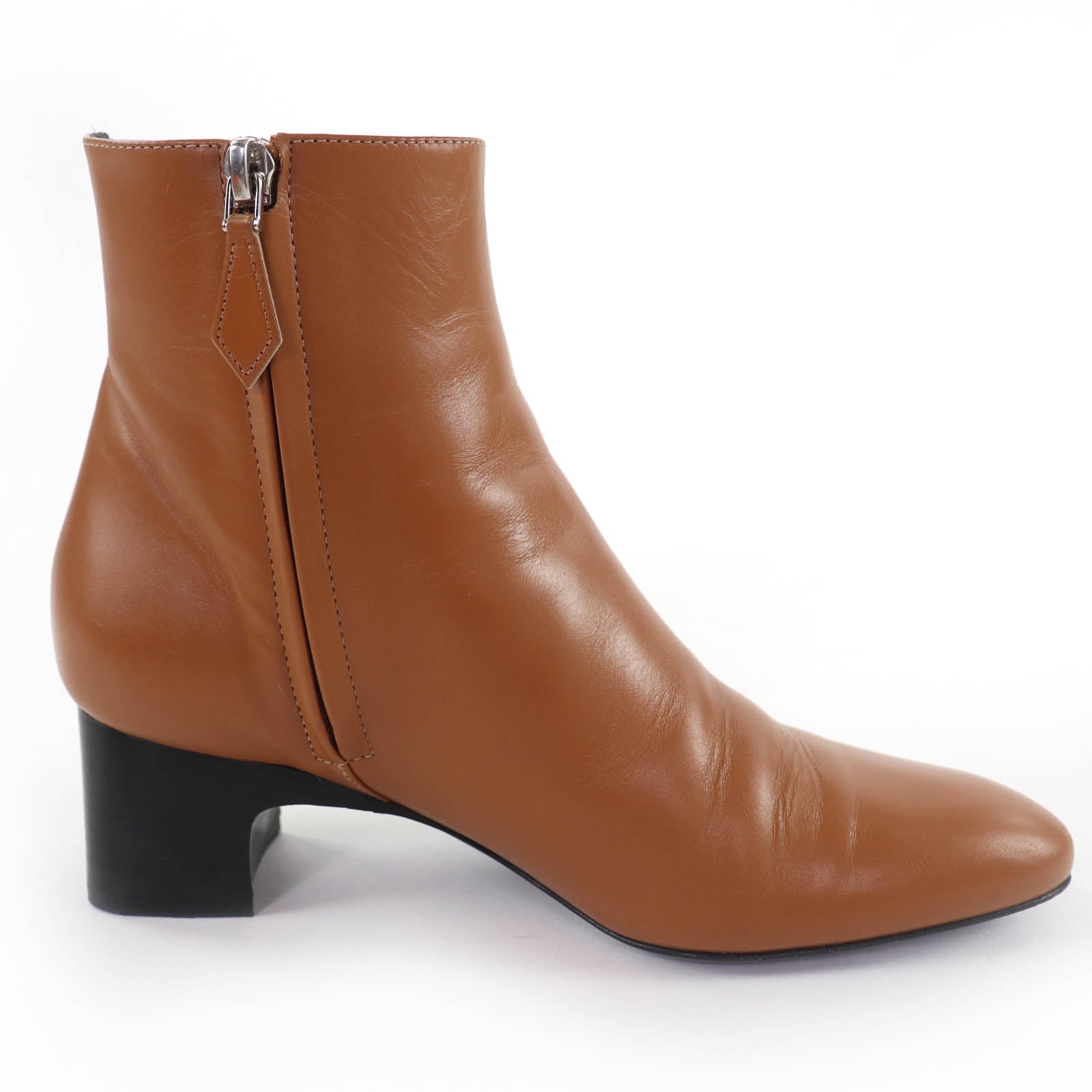 エルメス デマルシュ35.5 レザー ショートブーツ