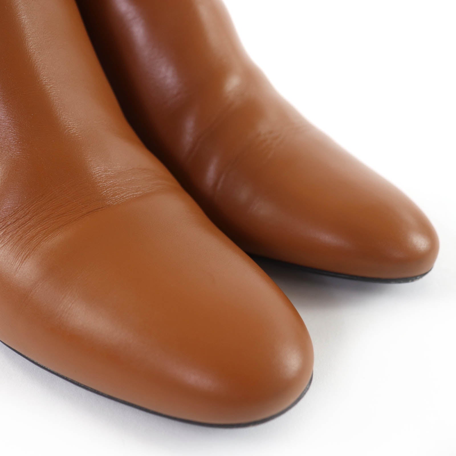エルメス デマルシュ35.5 レザー ショートブーツ