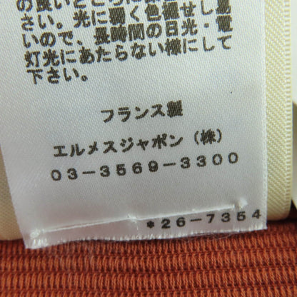 エルメス36 シェアードレザー コットン ノースリーブトップス