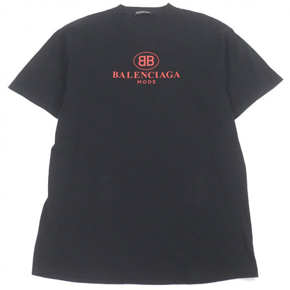 バレンシアガ BBロゴプリント コットン Tシャツ