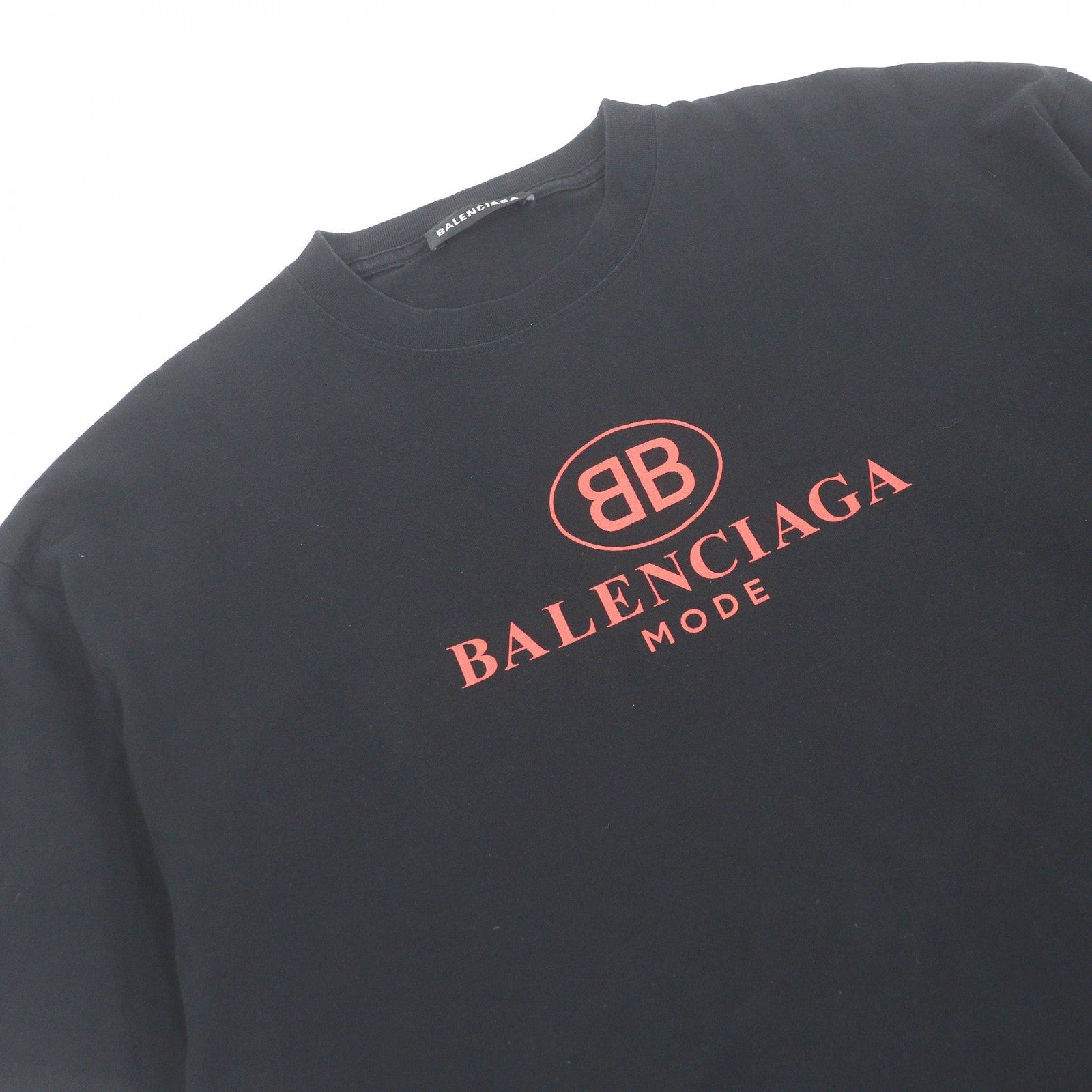 バレンシアガ BBロゴプリント コットン Tシャツ