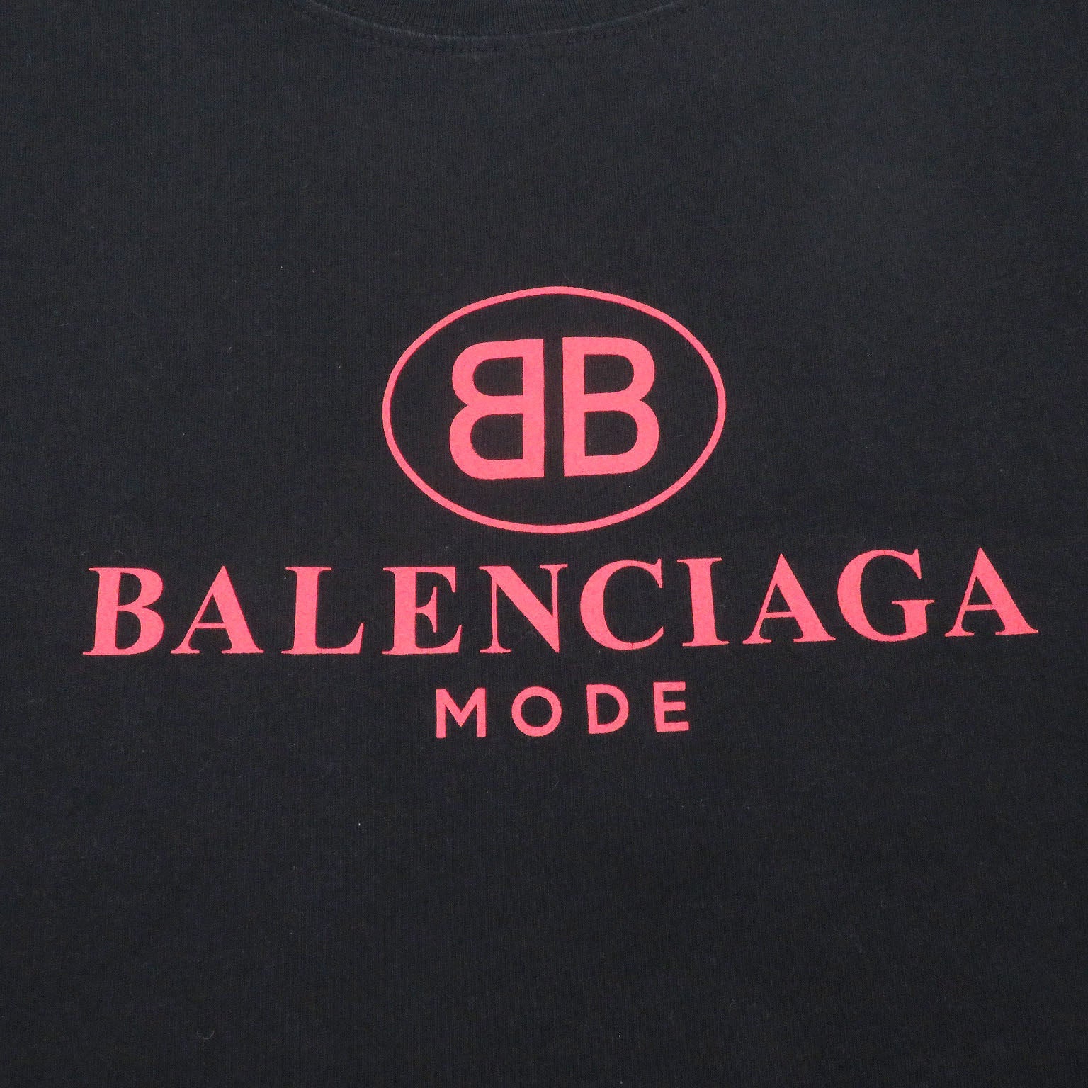 バレンシアガ BBロゴプリント コットン Tシャツ
