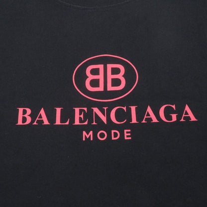 バレンシアガ BBロゴプリント コットン Tシャツ