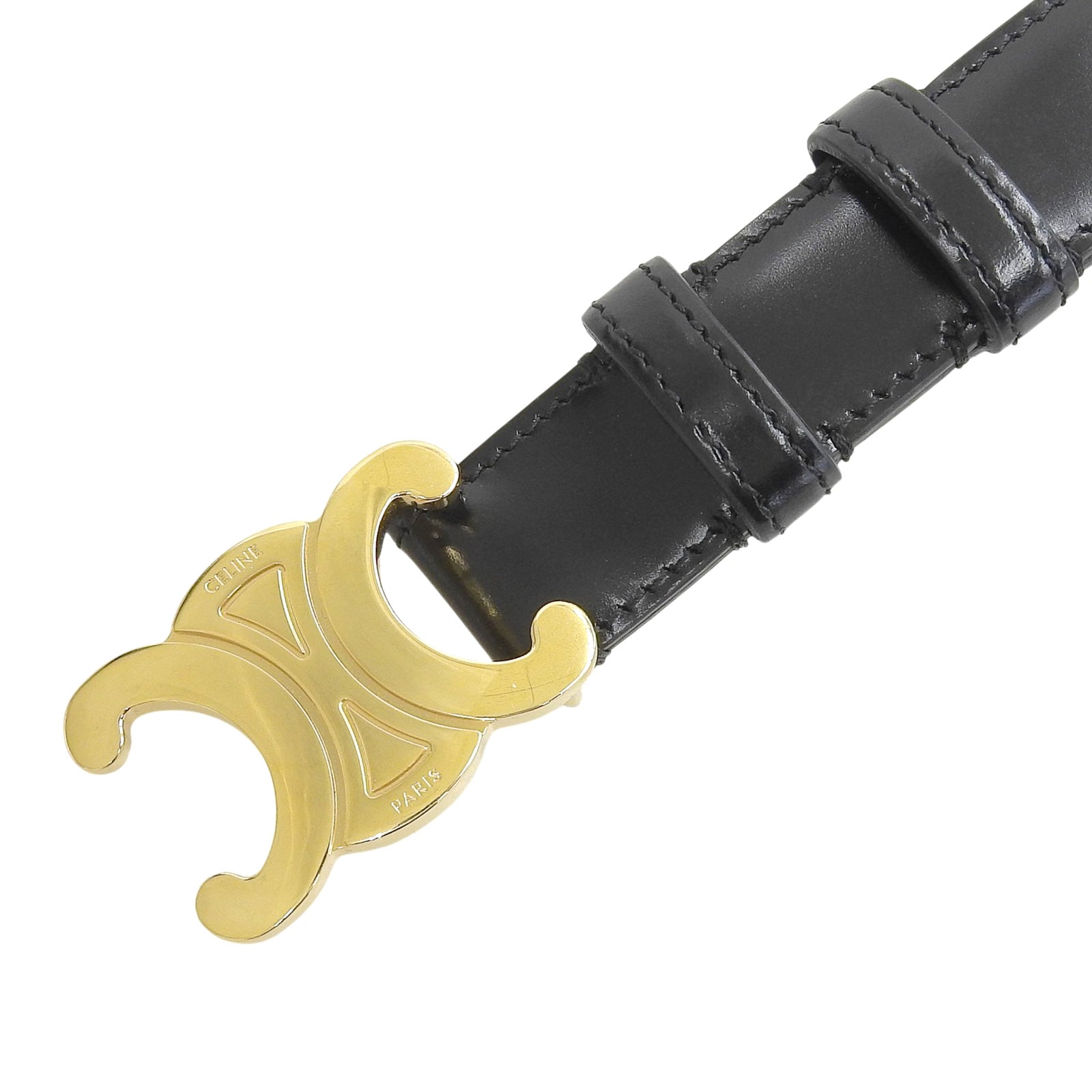 セリーヌ Medium Trim Off Leather レザーベルト