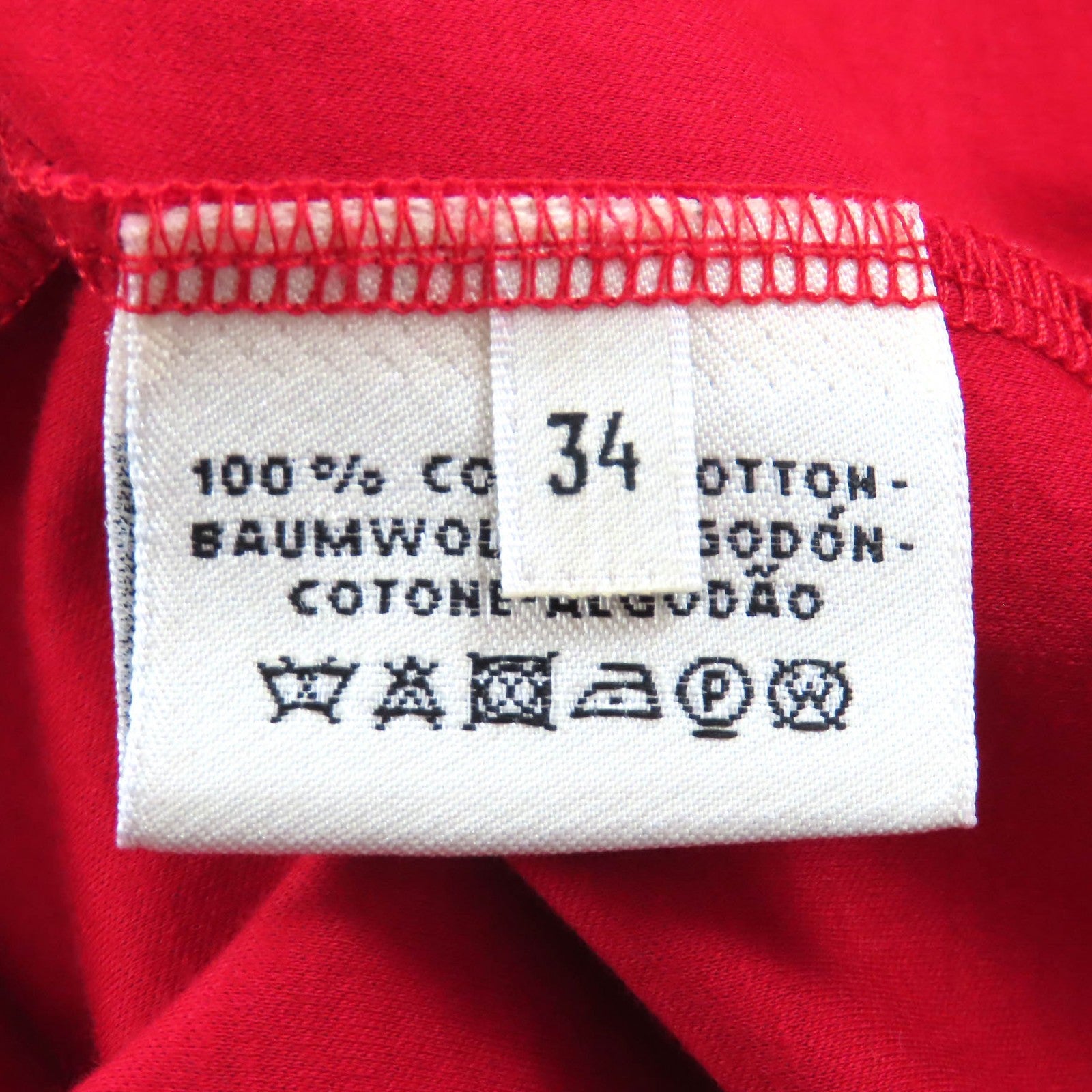 エルメス Pocket Embroidery コットン ワンピース34