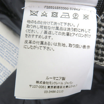 モンクレール BESS GIACCA Prince of Wales Check ウール ダウンジャケット