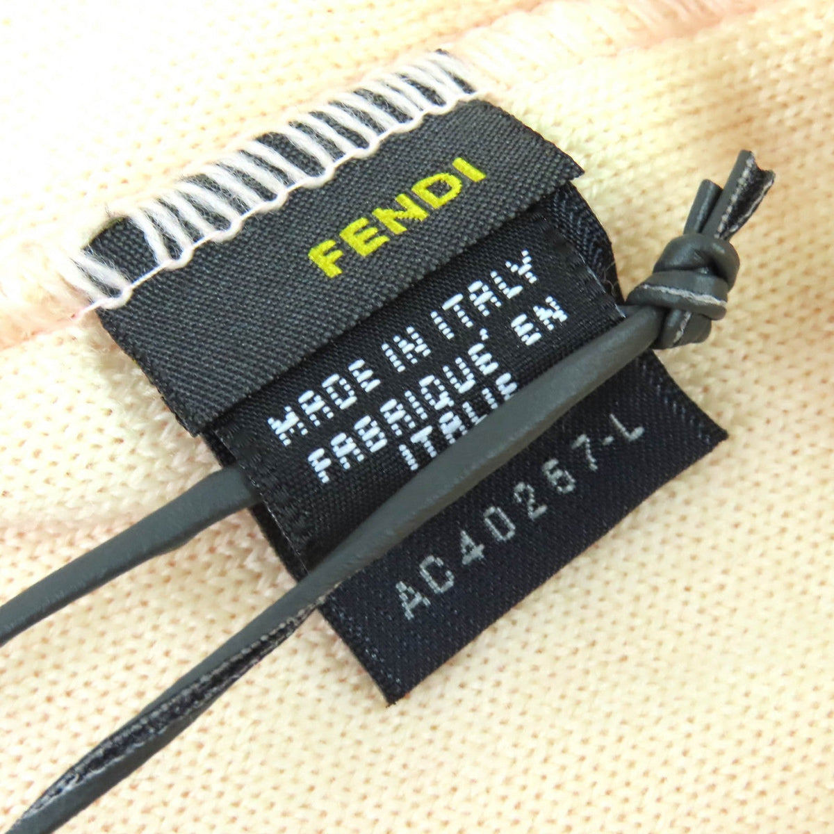 フェンディ ズッカ柄 ウール ニットキャップ