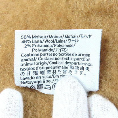 ロエベ アナグラム レザーパッチ モヘアウールマフラー