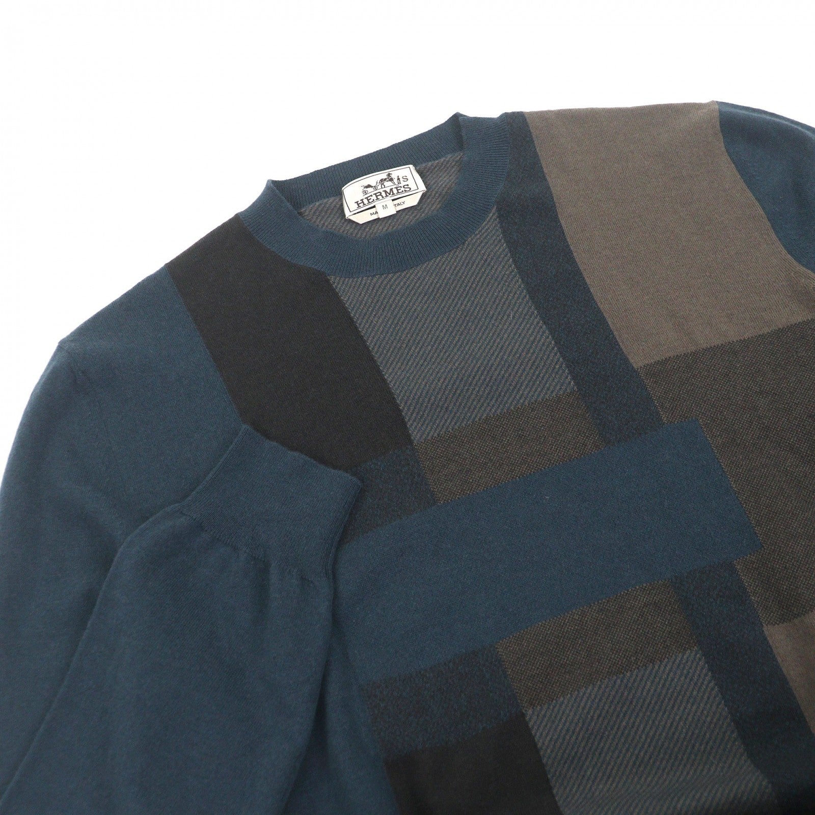エルメス Hロゴ カシミヤニット M