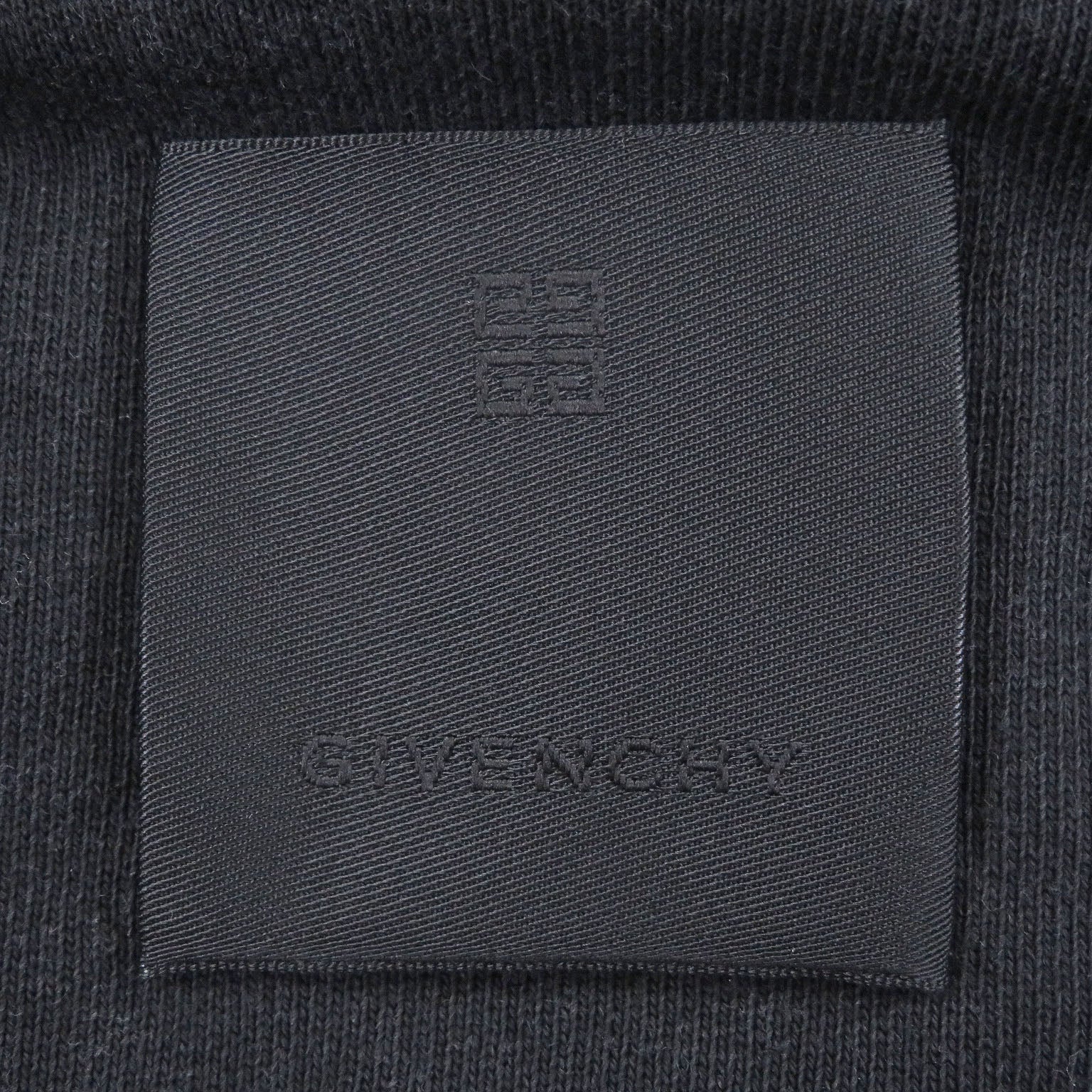 ジバンシィ Destroyed logo print コットン スウェットシャツ