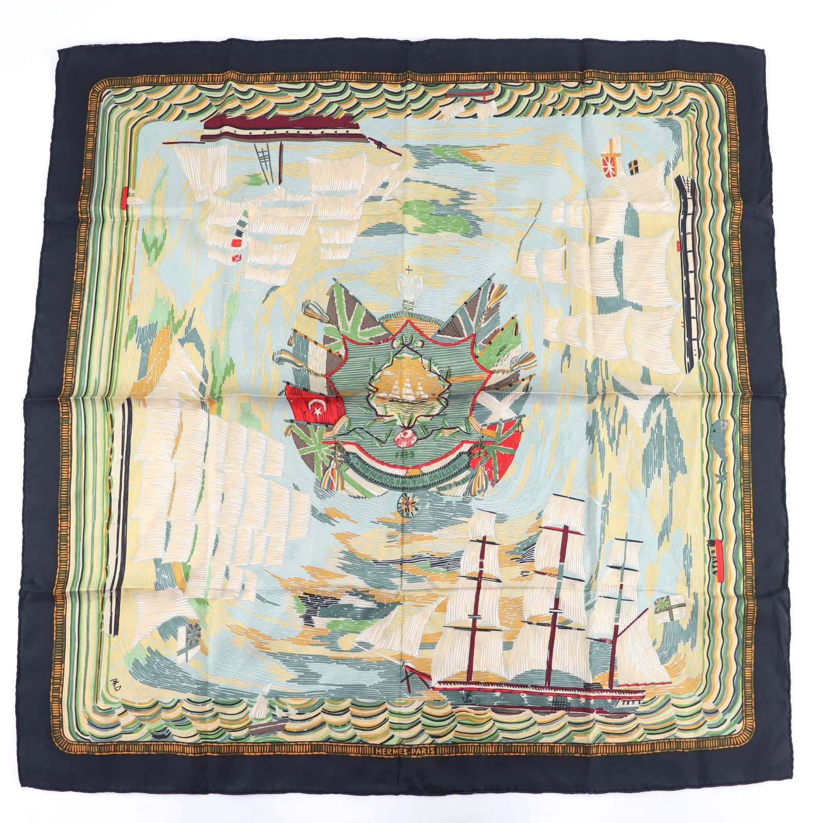 エルメス Henry F Smith Sailor 大判シルクスカーフ