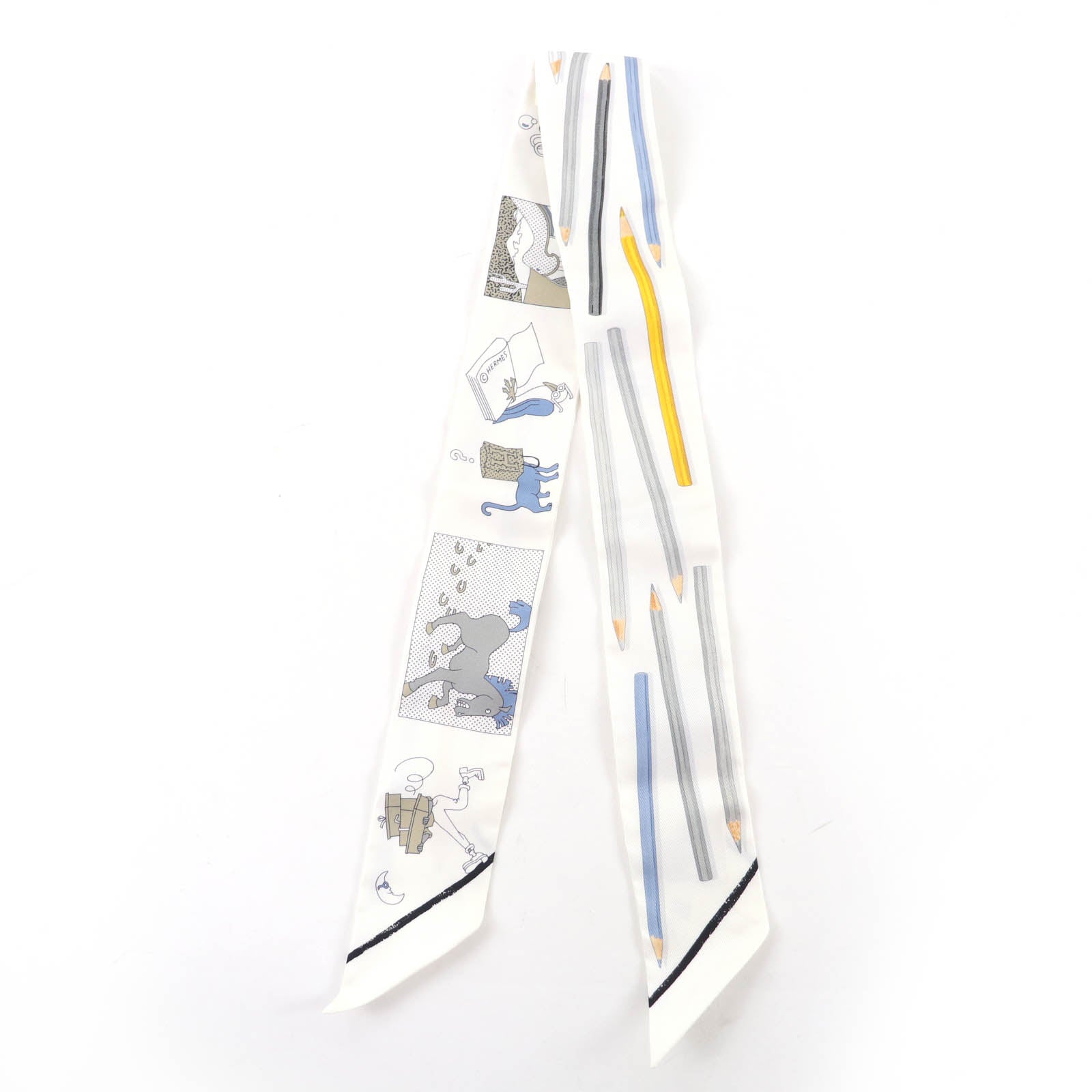 エルメス A Vos Crayons シルクスカーフ