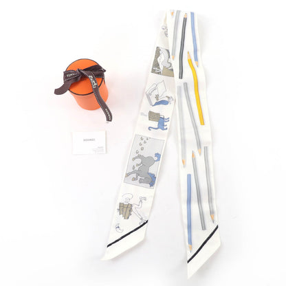 エルメス A Vos Crayons シルクスカーフ