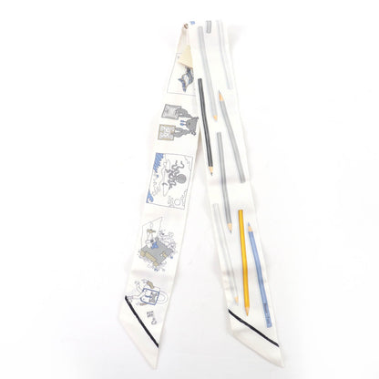 エルメス A Vos Crayons シルクスカーフ