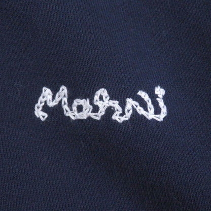 マルニ ロゴ刺繍コットンフェイクファーフーデッドジャケット
